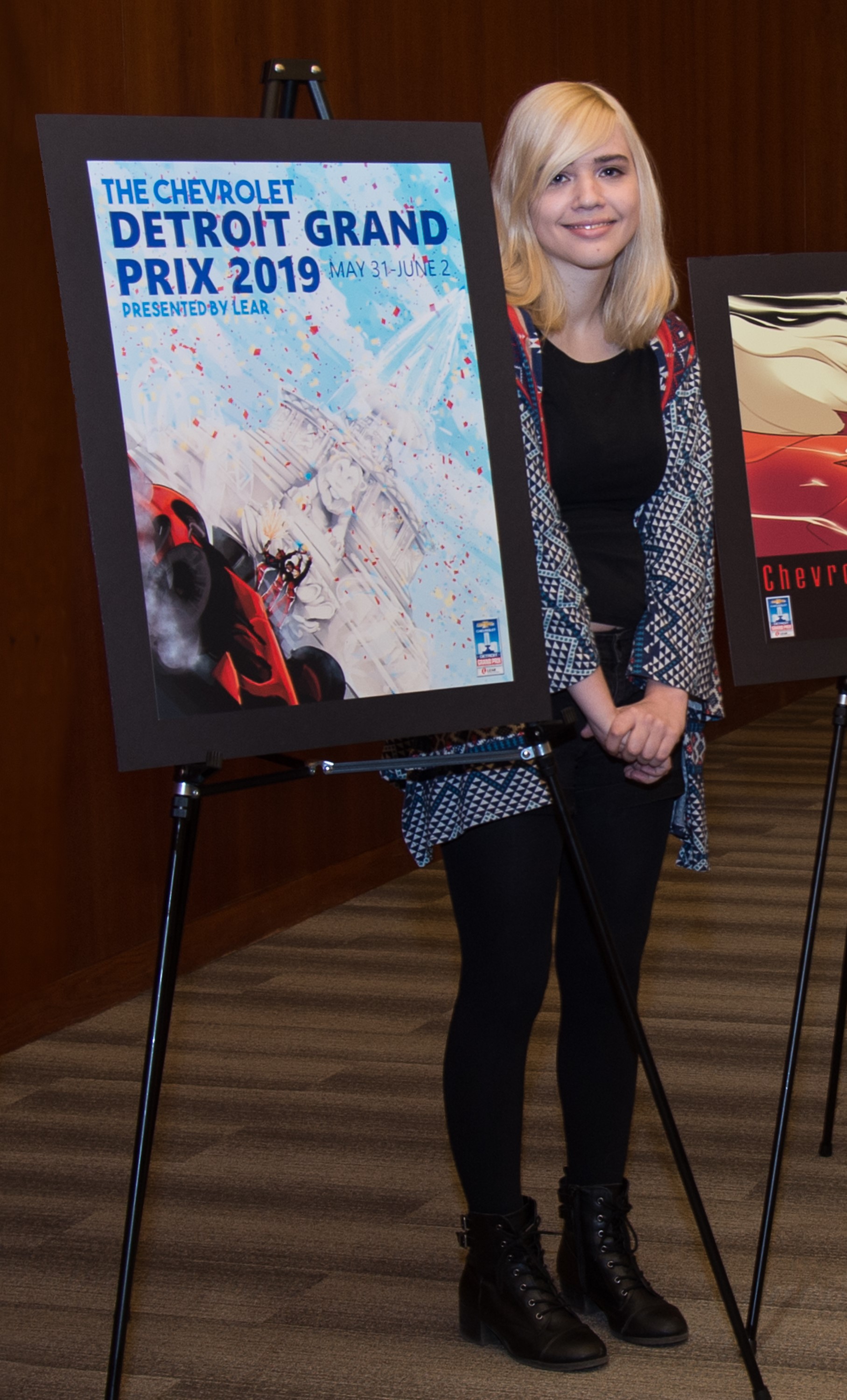 College for Creative Studies Student Allie Fedak Wins 2019 Chevrolet Detroit Grand Prix presented by Lear Official Poster Competition 